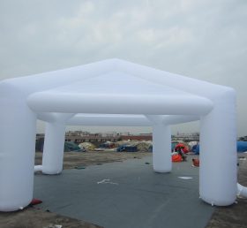 Tent1-359 Λευκή φουσκωτή σκηνή