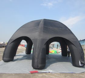 Tent1-23 Μαύρη φουσκωτή σκηνή θόλου διαφήμισης
