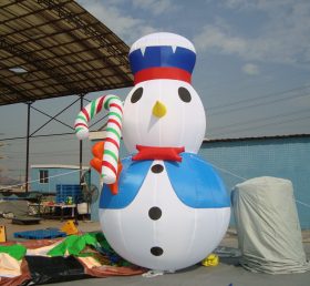 C1-167 Χριστούγεννα φουσκωτό χιονάνθρωπο και ζαχαροκάλαμο