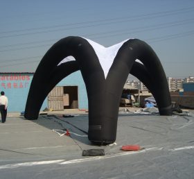 Tent1-215 Μαύρη φουσκωτή σκηνή θόλου διαφήμισης