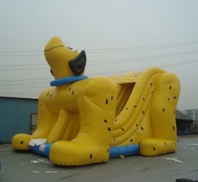 T8-539 Κίτρινο σκυλί παιδί φουσκωτή διαφάνεια