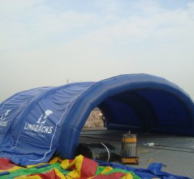 Tent1-360 Μπλε φουσκωτή σκηνή