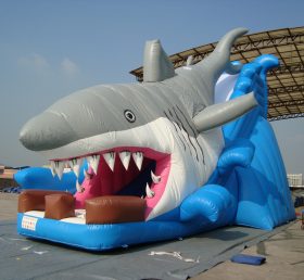 T8-1032 Καρχαρίες γιγαντιαία φουσκωτή διαφάνεια παιδιών