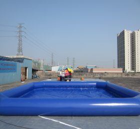 Pool1-557 Μεγάλη σκούρα μπλε φουσκωτή πισίνα