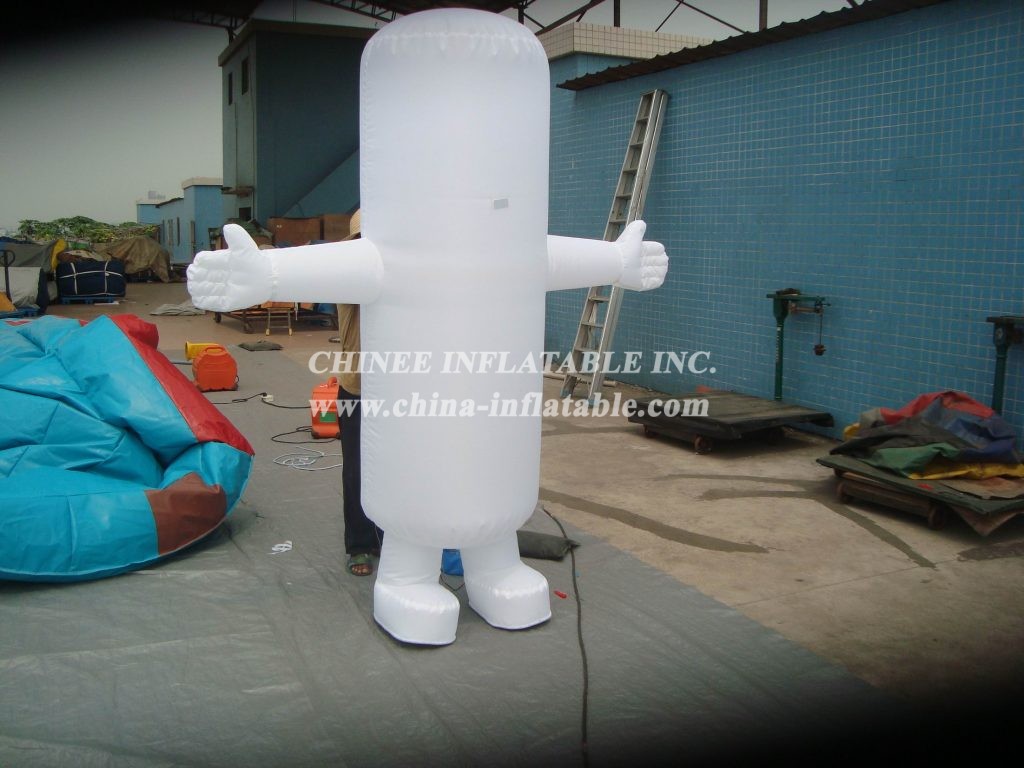M1-242 White Inflatable Moving Cartoon