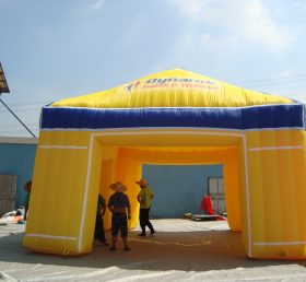 Tent1-392 Κίτρινη εξωτερική φουσκωτή σκηνή