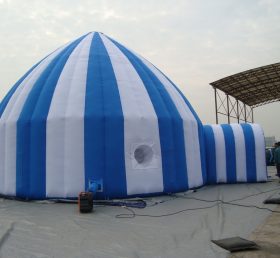 Tent1-30 Μπλε και λευκή φουσκωτή σκηνή