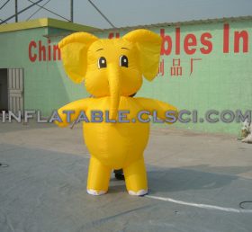 M1-22 Κίτρινο ελέφαντα φουσκωτό κινούμενο κινούμενο σχέδιο