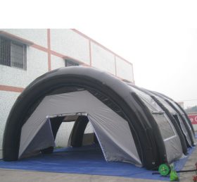 Tent1-315 Ασπρόμαυρη φουσκωτή σκηνή
