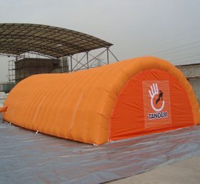 Tent1-373 Πορτοκαλί φουσκωτή σκηνή