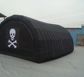 Tent1-384 Μαύρη φουσκωτή σκηνή
