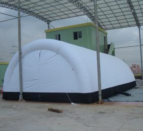 Tent1-43 Λευκή φουσκωτή σκηνή