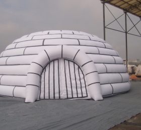 Tent1-389 Λευκή φουσκωτή σκηνή