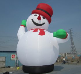 Cartoon1-747 Φουσκωτό χιονάνθρωπο Χριστουγέννων