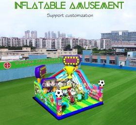 T6-482 Αθλητικό στυλ γιγαντιαίο φουσκωτό πάρκο ψυχαγωγίας φουσκωτό ελαστικό παιχνίδι