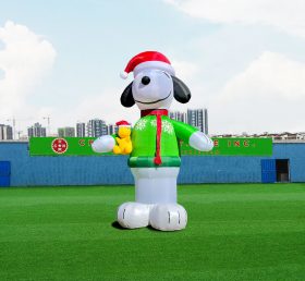 C1-209 Χριστούγεννα φουσκωτό Snoopy