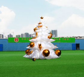 C1-240 Λευκό φουσκωτό χριστουγεννιάτικο δέντρο