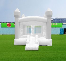 T2-3560 Λευκό φουσκωτό κάστρο γάμου με διαφάνεια