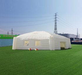 Tent1-4463 Τεράστιο λευκό εξαγωνικό φουσκωτό yurts για αθλητικές και κομματικές δραστηριότητες