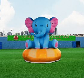 S4-593 Διαφήμιση έθιμο φουσκωτό μπλε ελέφαντα