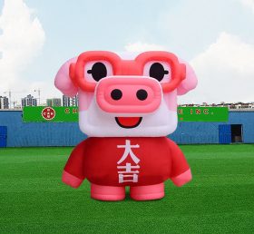 S4-605 Διαφήμιση γιγαντιαία φουσκωτά ζώα χοίρων/φουσκωτά λιπαρά ροζ χοίρους