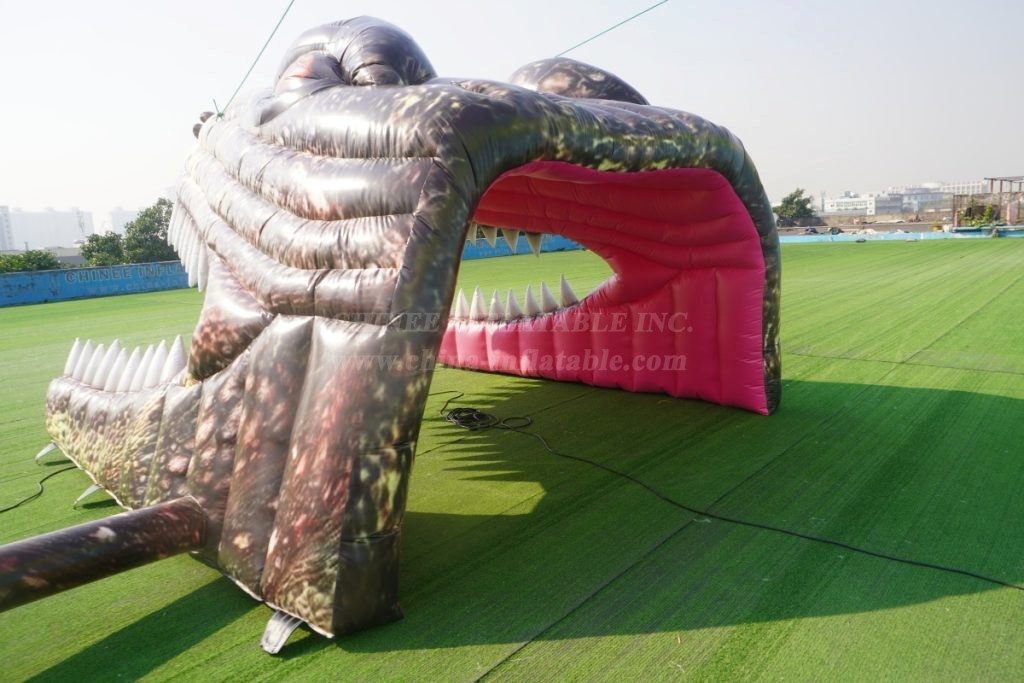 Arch2-501 Dinosaur shaped inflatable arch